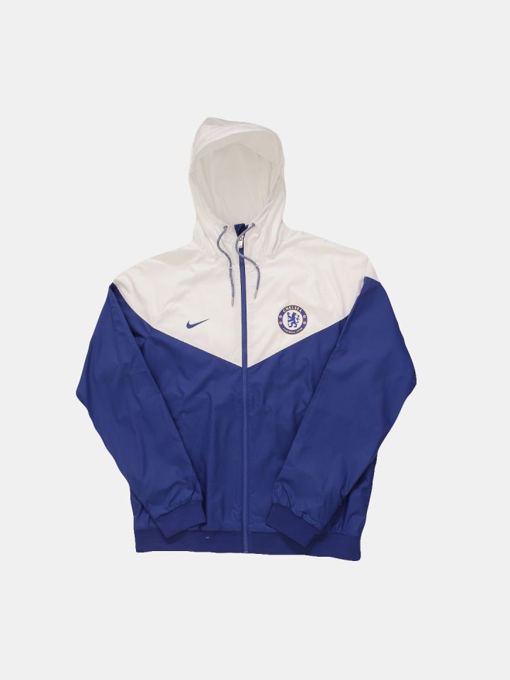 Nike blue and white jacket new arrivals