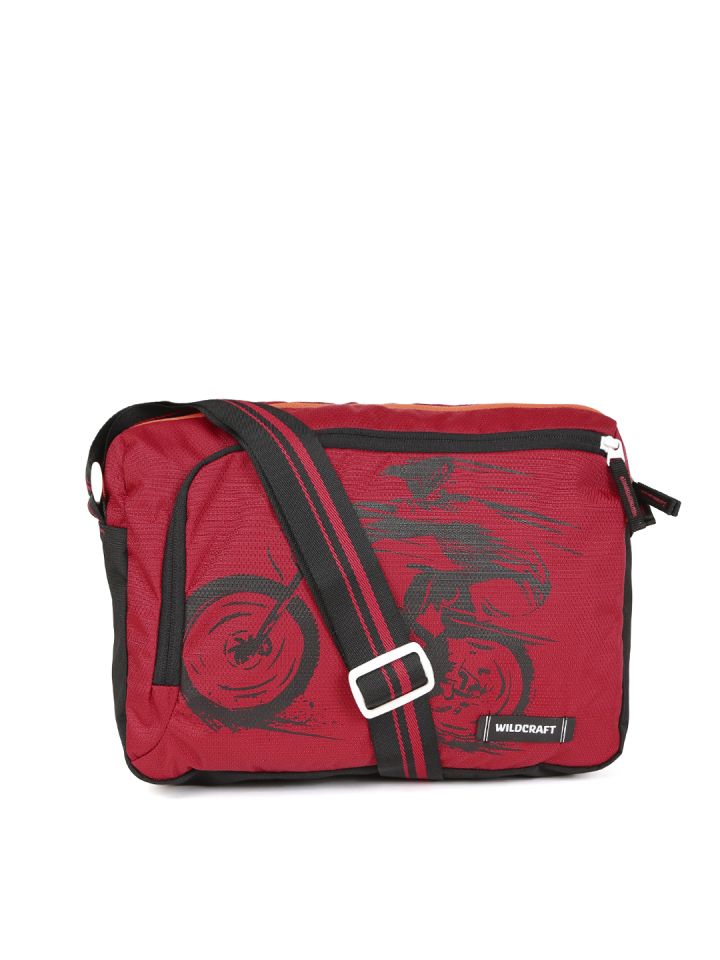 Buy Wildcraft Unisex Red Black Printed M Sling Messenger Bag
