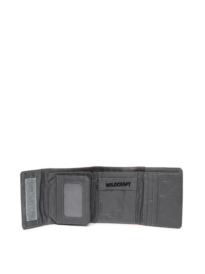 Wildcraft Unisex Orange Solid Threefold Wallet