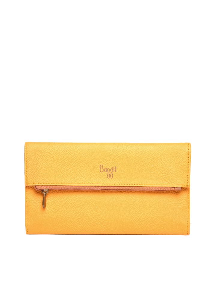 Baggit yellow wallet best sale