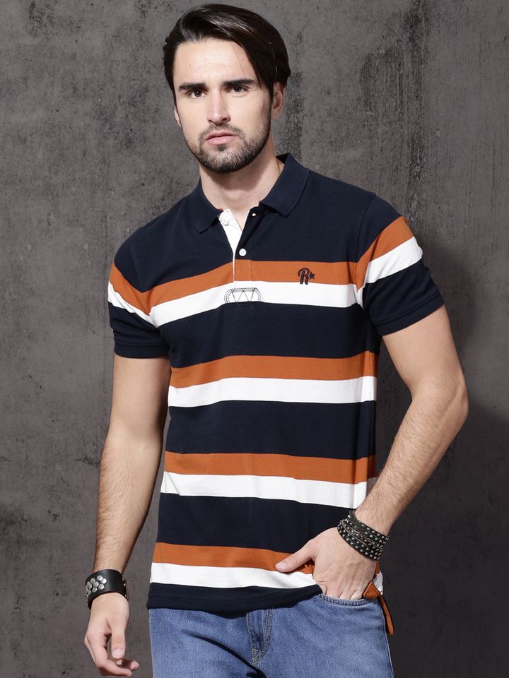 Buy Roadster Men Navy Blue White Striped Polo Collar T Shirt Tshirts For Men 1996974 Myntra Latest technology machines, new modern agriculture machines compilation 2017, awasome farming machin. myntra