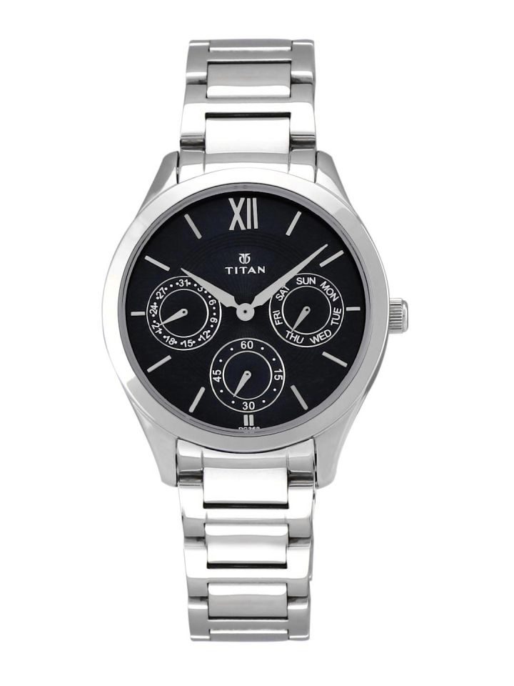 Buy Titan Workwear Women Black Analogue Watch Nl2570sm02 Watches For Women 1998471 Myntra