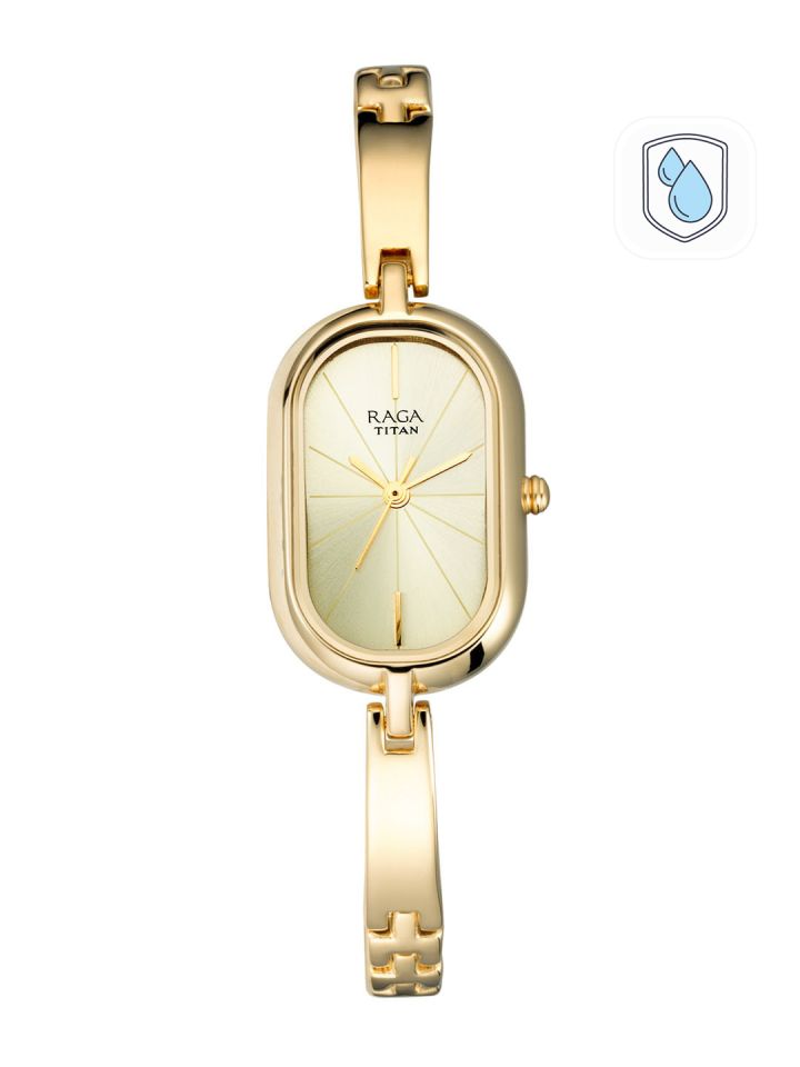 Buy Titan Raga Women Muted Gold Toned Analogue Watch 2577YM01