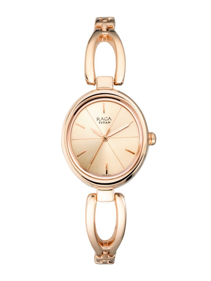 Buy Titan Raga Women Rose Gold Toned Analogue Watch 2579WM01