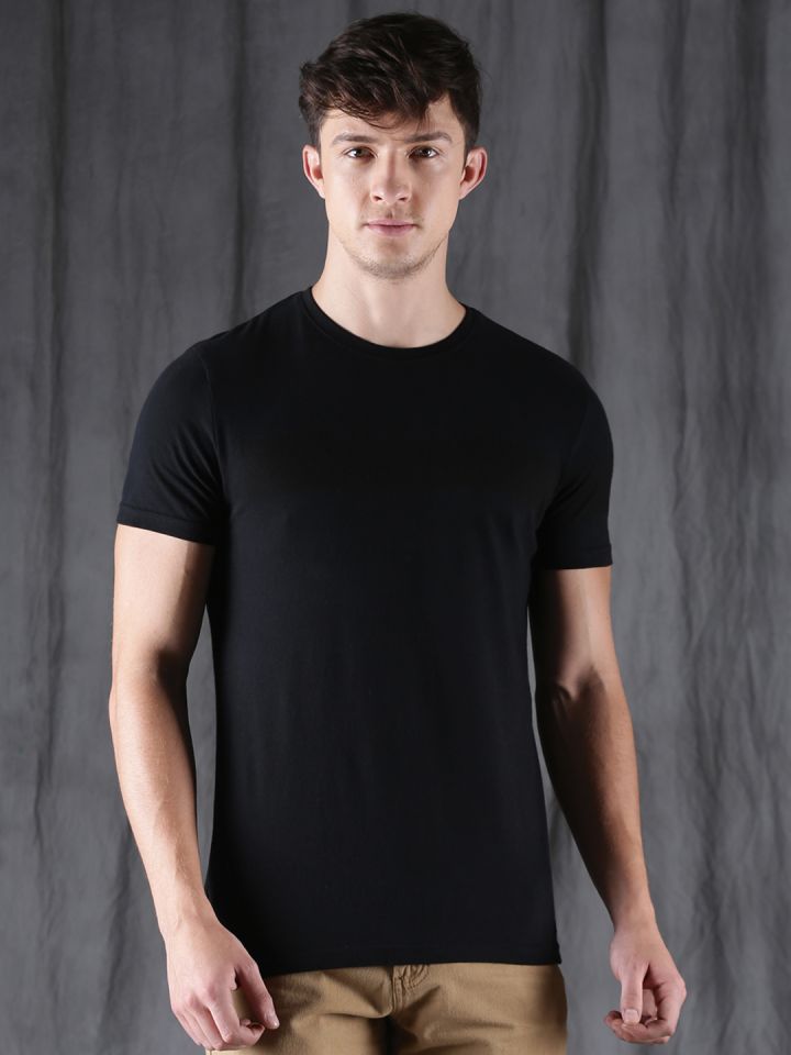 Wrogn black t shirt 2025
