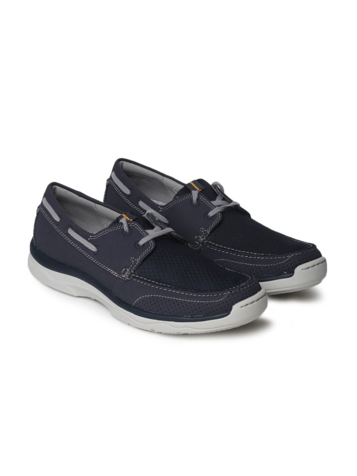 clarks blue suede loafers