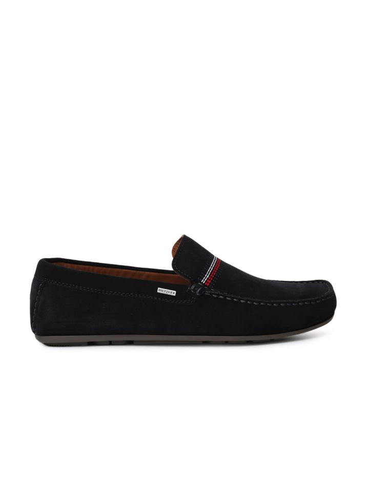 Buy Tommy Hilfiger Men Black Suede Loafers Casual Shoes for Men