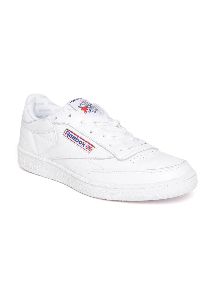 reebok classic mens white leather