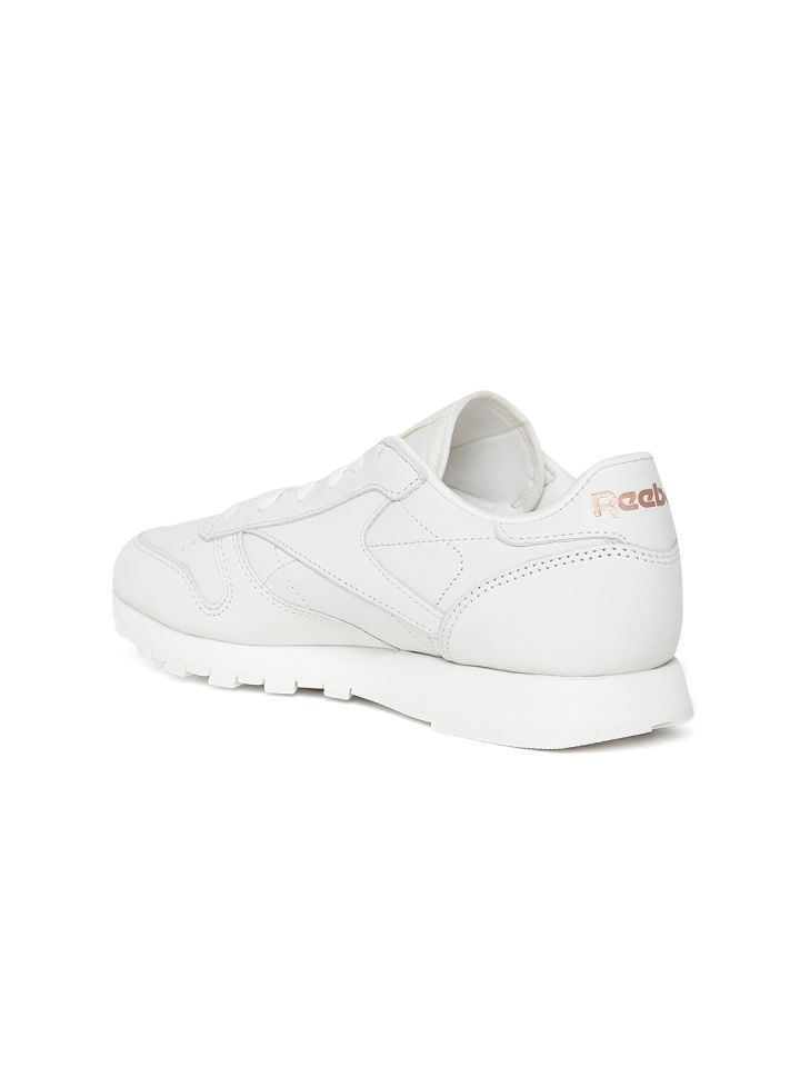 Buy Reebok Classic Women Off White CL Leather FBT Suede Sneakers
