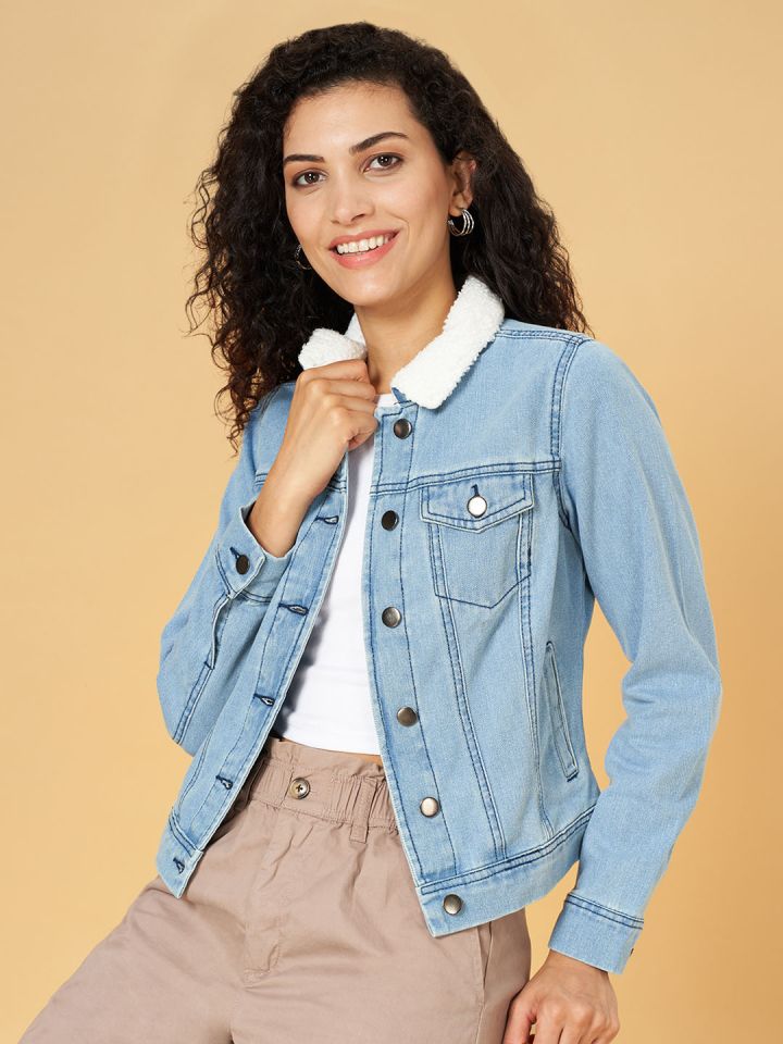 Denim jackets pantaloons clearance