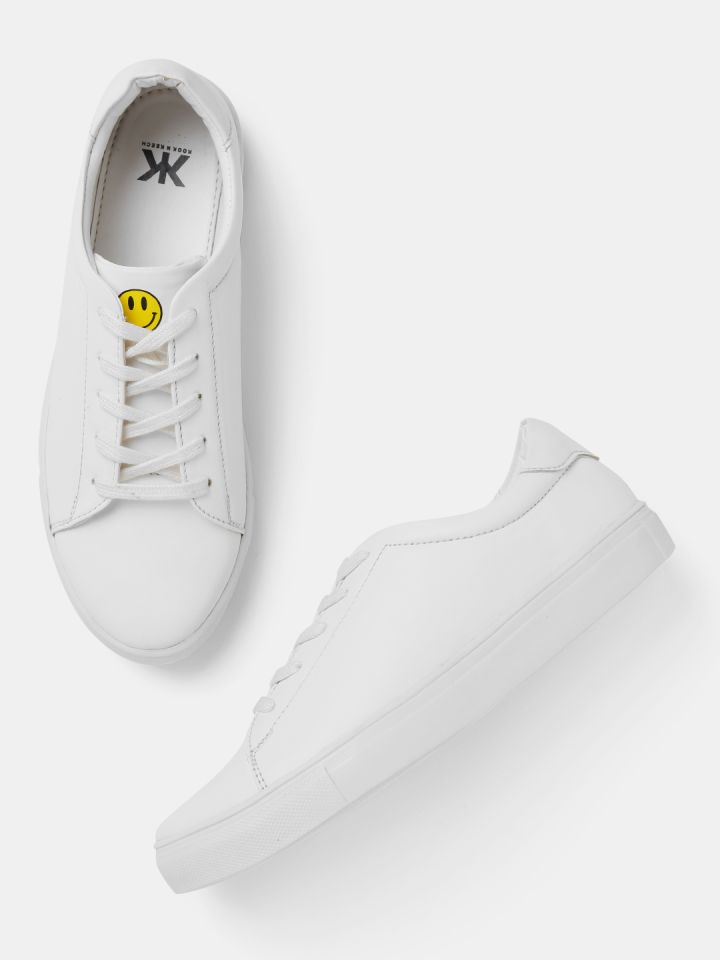 Kook N Keech Women White Sneakers