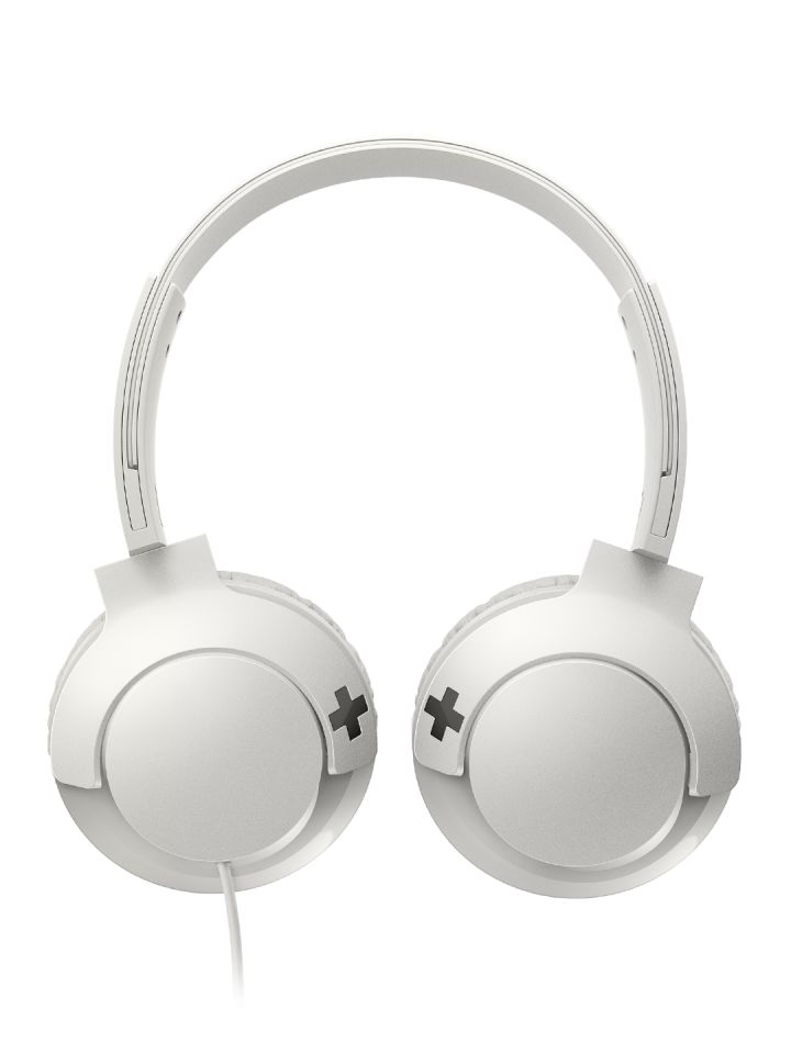 Buy Philips White Over Ear BASS Headphones With Mic SHL3075WT