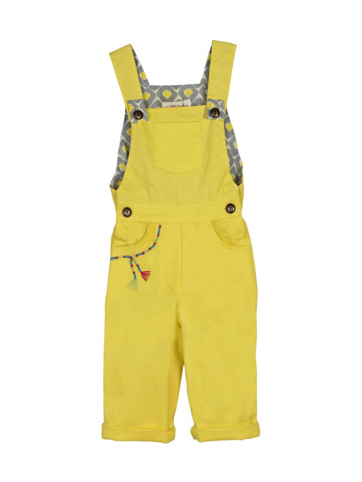 Buy My Little Lambs Girls Yellow Dungarees Dungarees for Girls