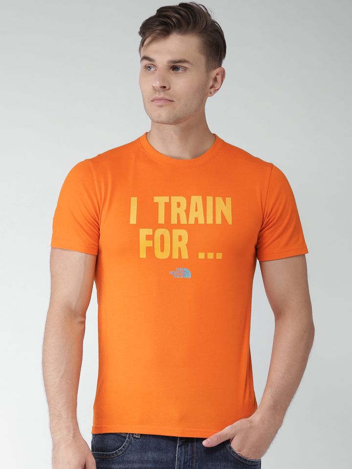 Orange north hot sale face shirt