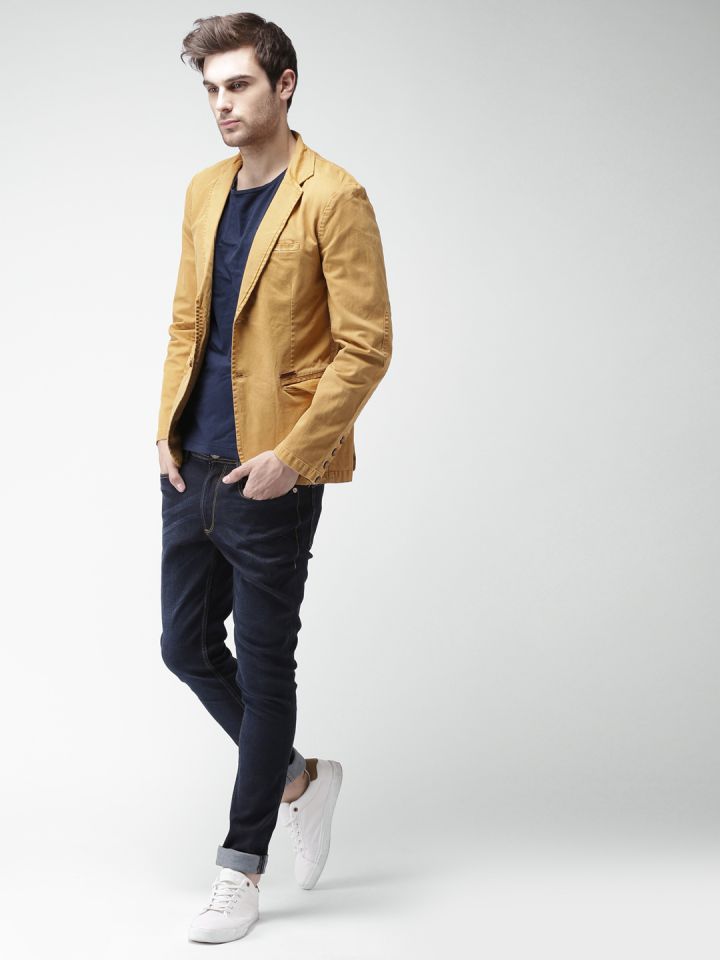 Casual khaki hotsell blazer