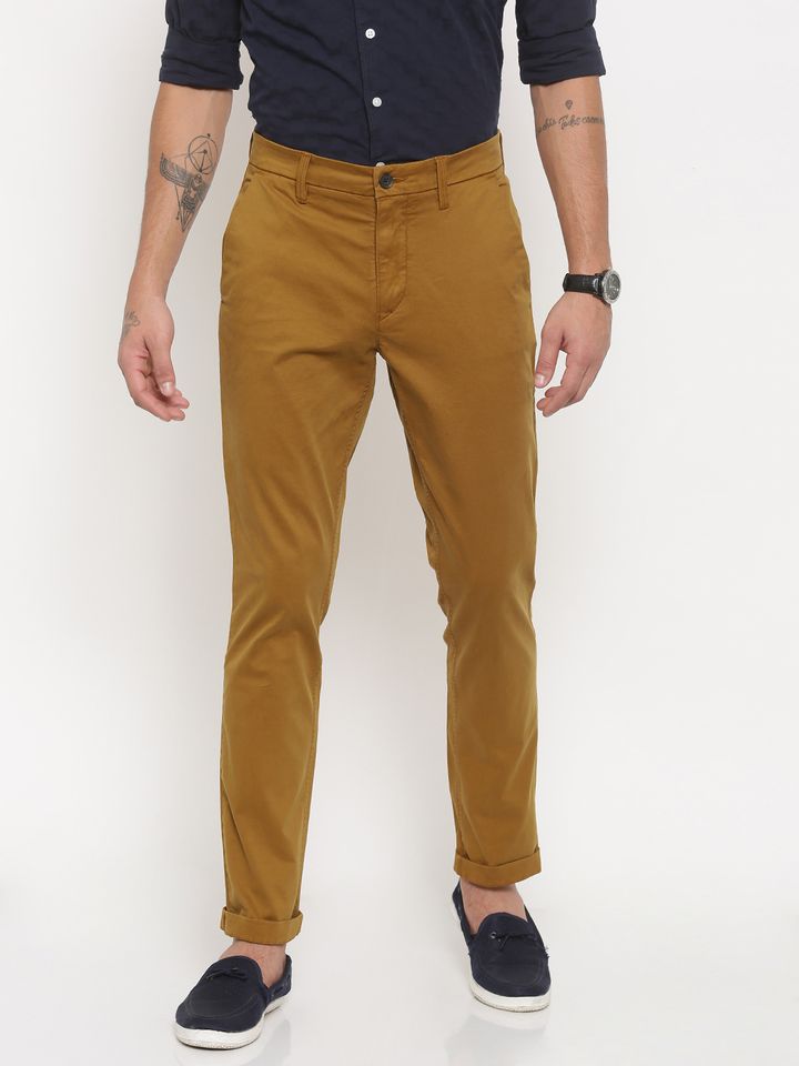 mustard yellow chinos