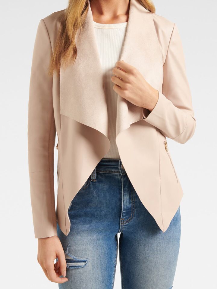 Forever New Women Pink Waterfall Blazer