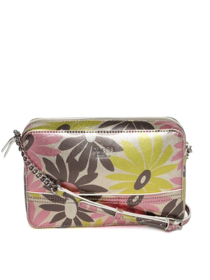 Guess floral sling bag sales