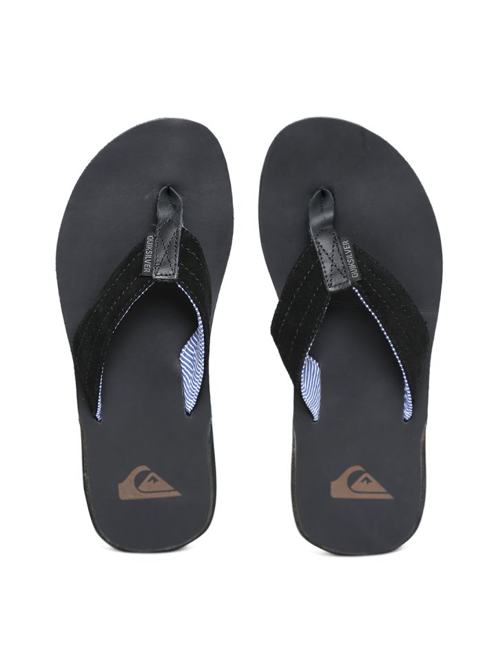 Quiksilver leather hotsell flip flops