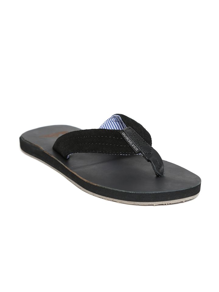 Quiksilver leather shop flip flops