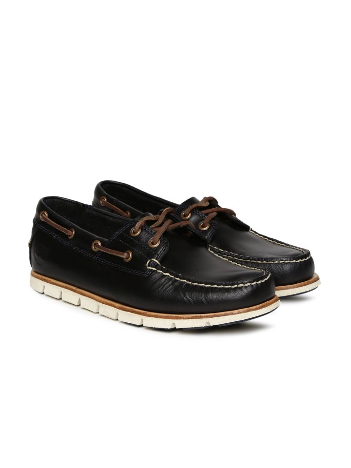 timberland boat shoes black