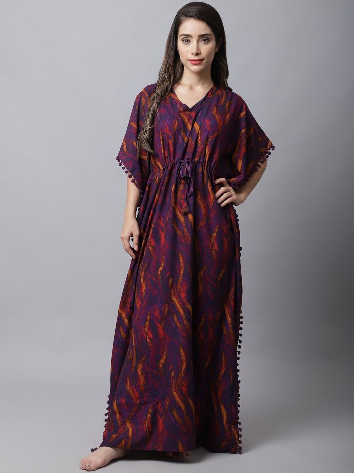 Myntra kaftan shop nighty