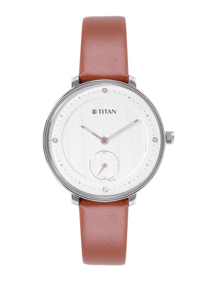Buy Titan Women Leather Straps Analogue Watch 95030WM01 Watches