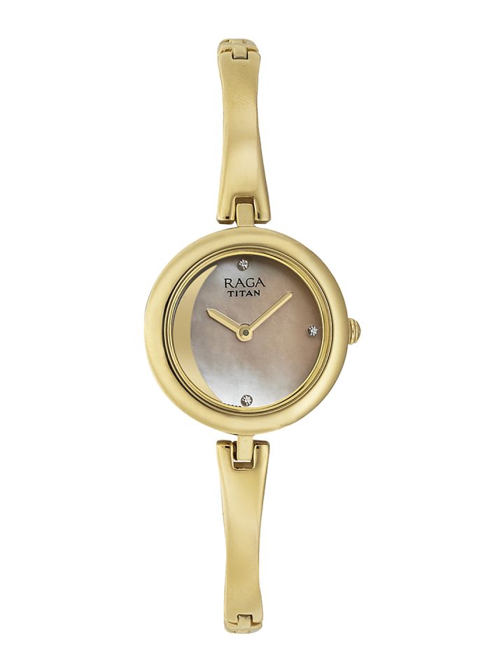 Raga moonlight mother of pearl shop metal strap watch