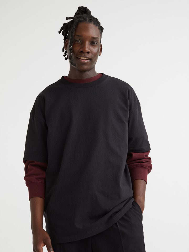 H&m clearance long shirt