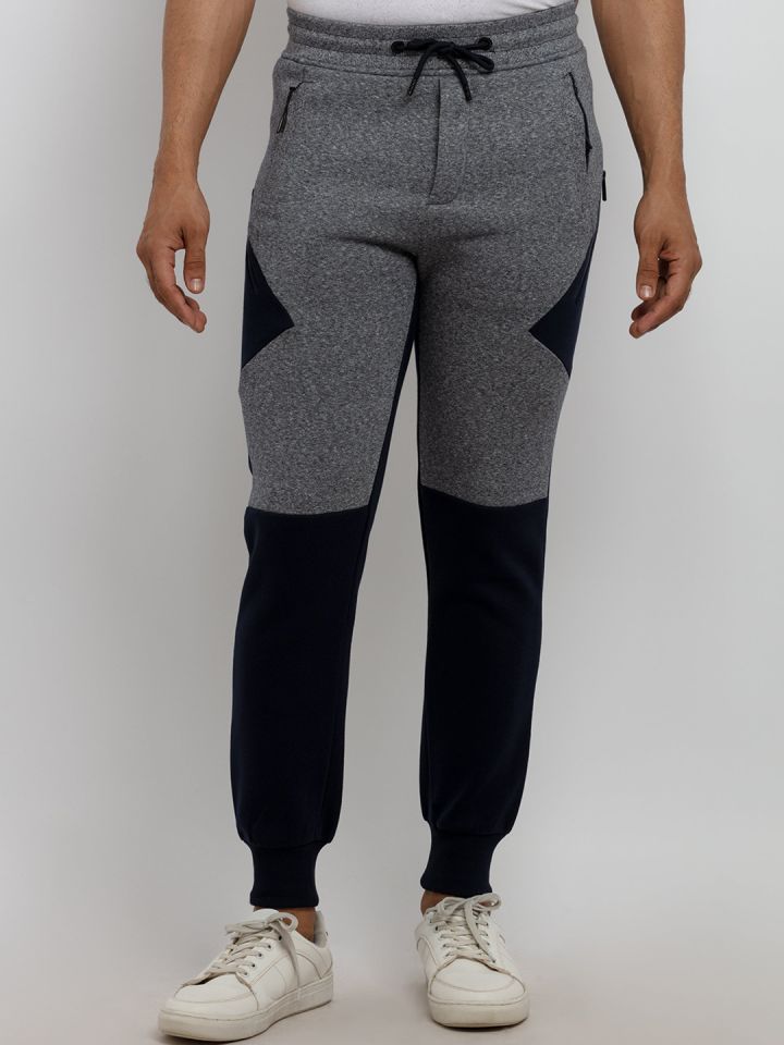 Buy Status Quo Men Regular Fit Colourblocked Jogger Track Pants