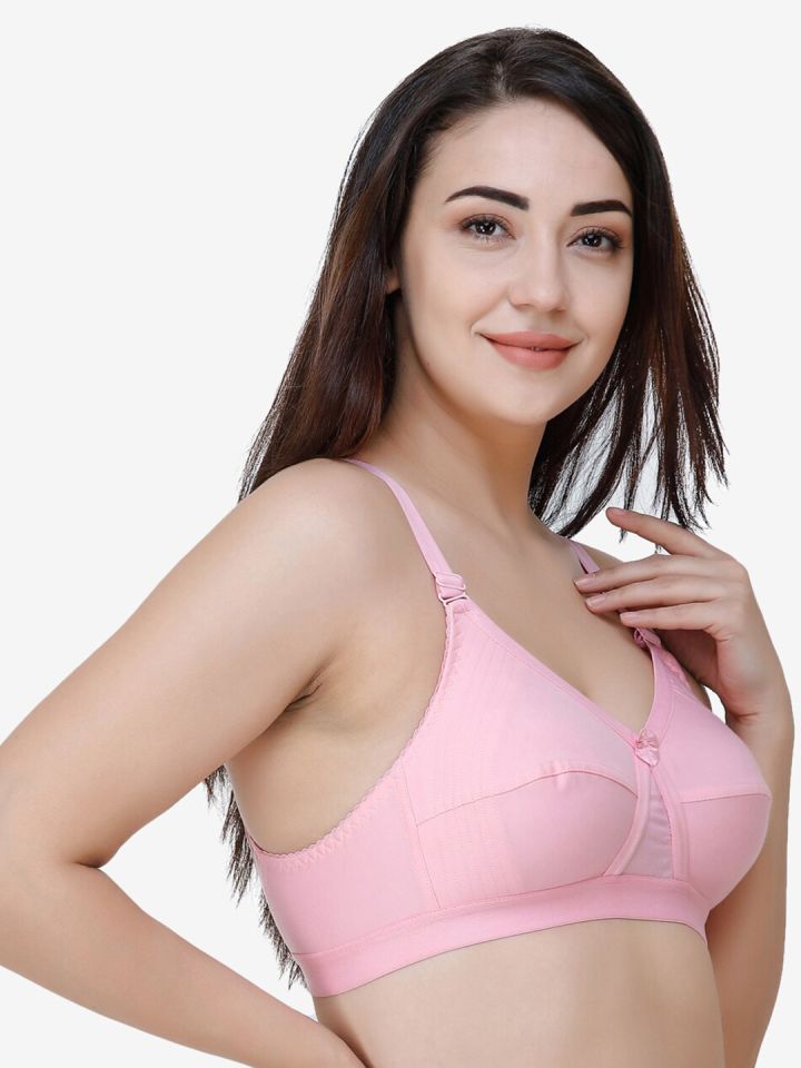 Buy Pink & Beige Bras for Women by FRISKERS Online