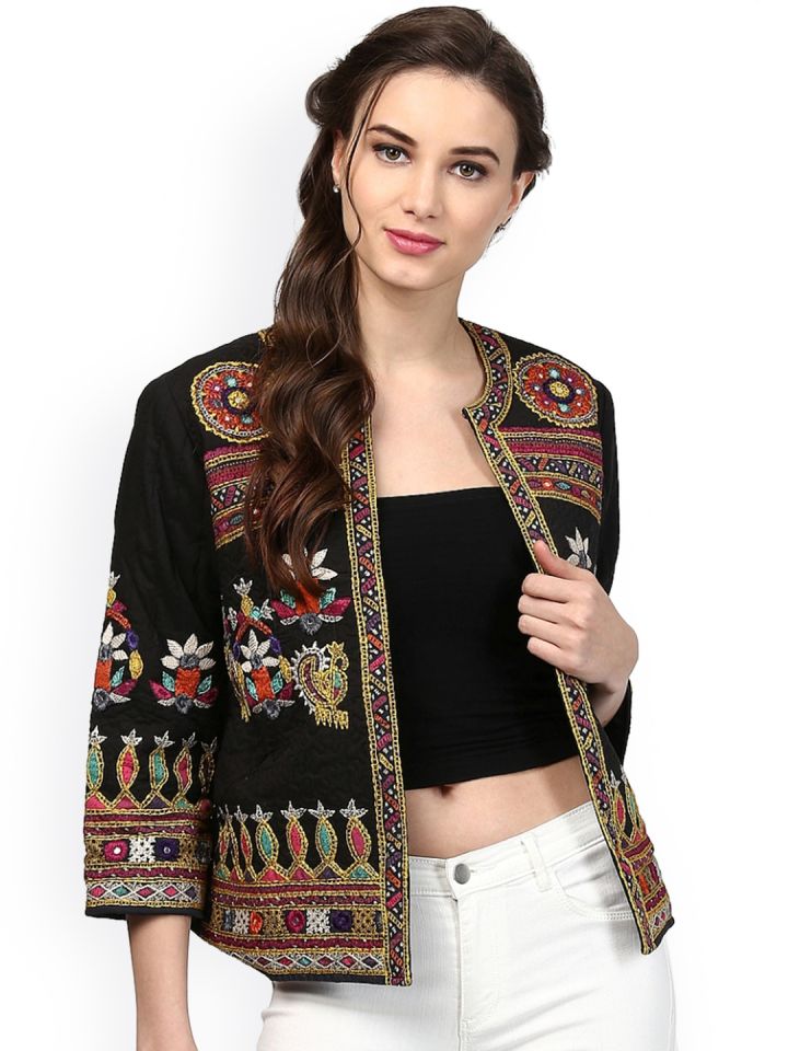 Buy Label Ritu Kumar Women Black Solid