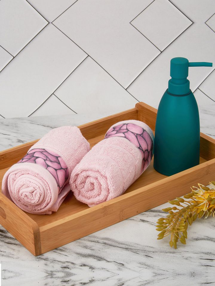 Buy Black Gold Set Of 3 650 GSM Pure Cotton Hand Towels Hand