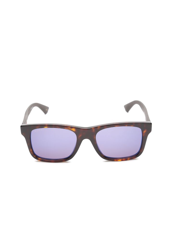 NEW GUCCI GG0008S 003 HAVANA BLUE MIRRORED GUCCI SUNGLASSES