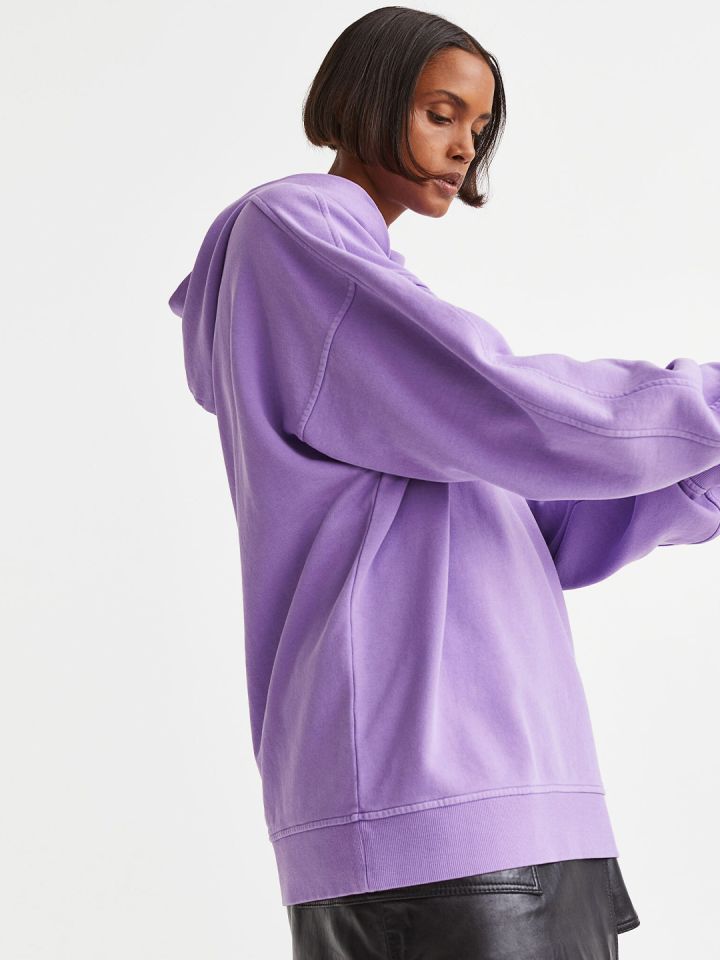 Oversized lilac hoodie hot sale