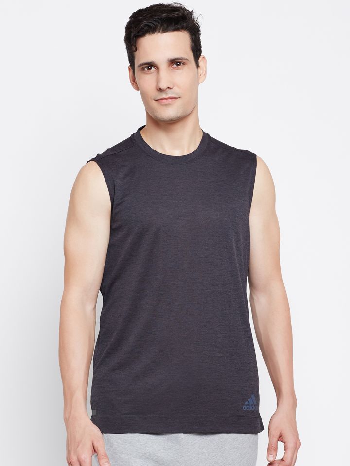 Adidas sleeveless t shirt mens hotsell