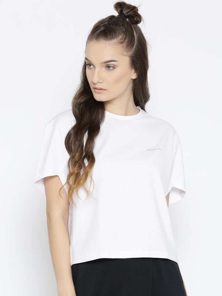 Adidas neo 2025 white t shirt