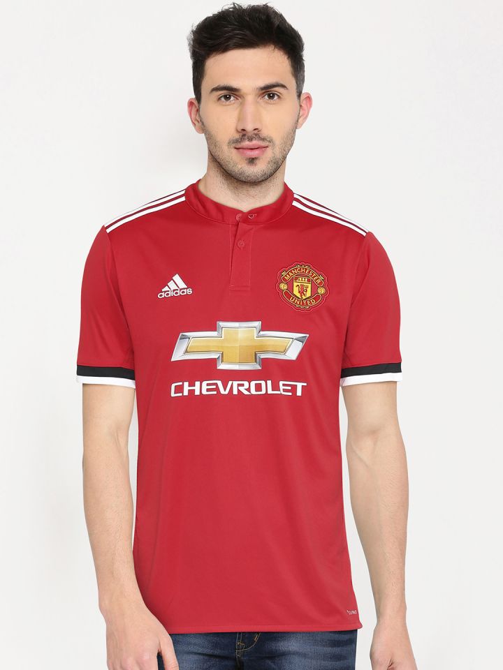 Manchester united hot sale collar jersey