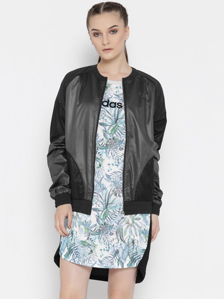 Adidas neo shop leather jacket