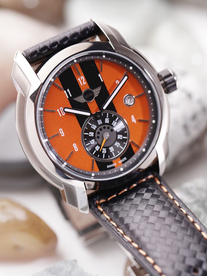 MINI COOPER Men Orange Black Analogue Watch 46E