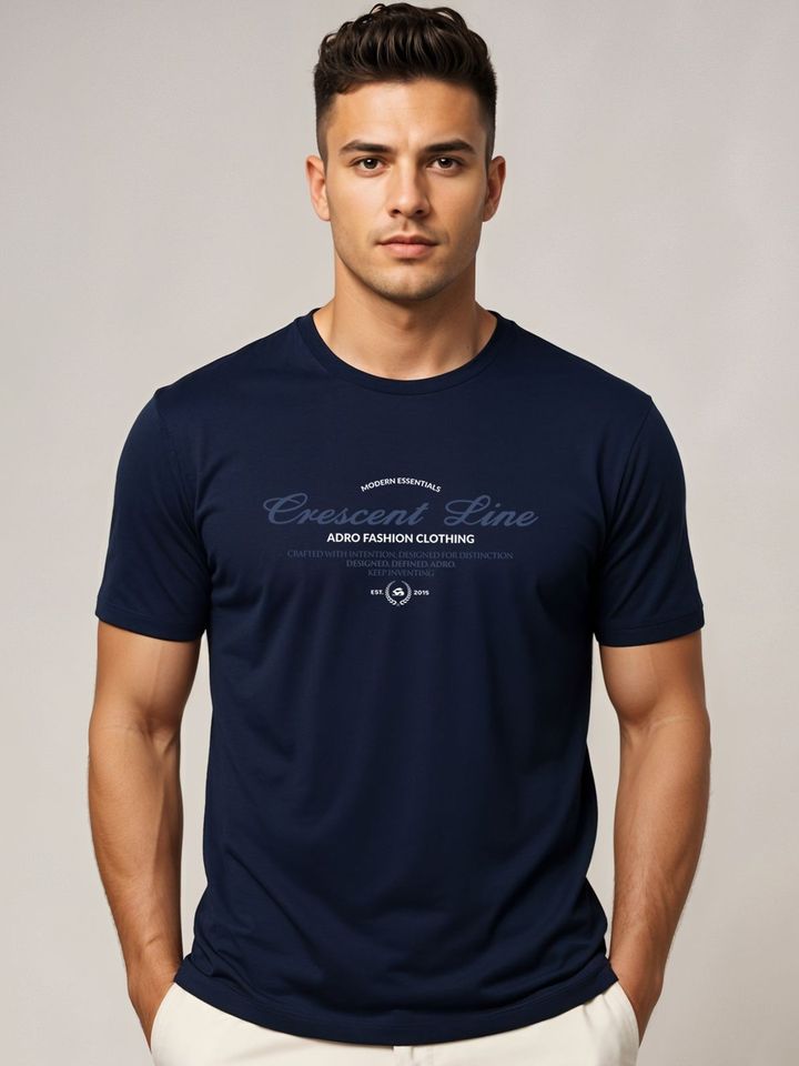 ADRO Men Typography Printed T-shirt
