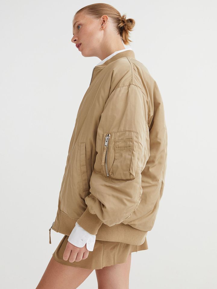H and m bomber jacket deals womens