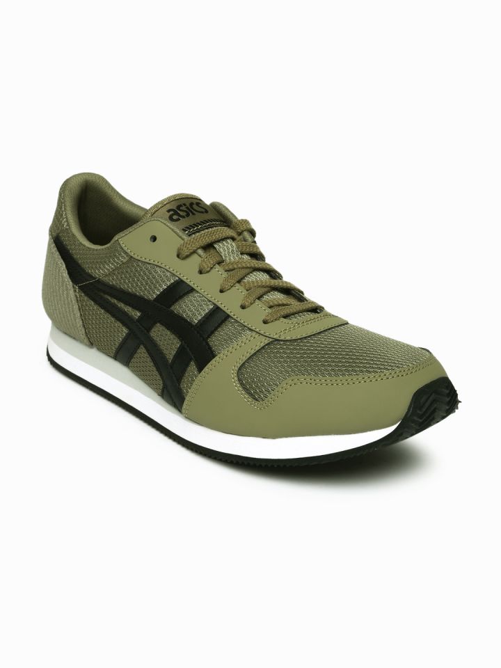 Buy ASICS Tiger Men Olive Curreo II Sneakers Casual Shoes for