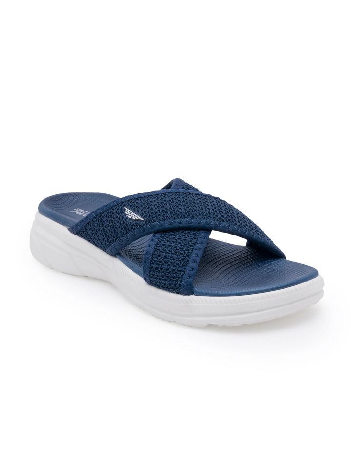 Navy blue sliders womens sales