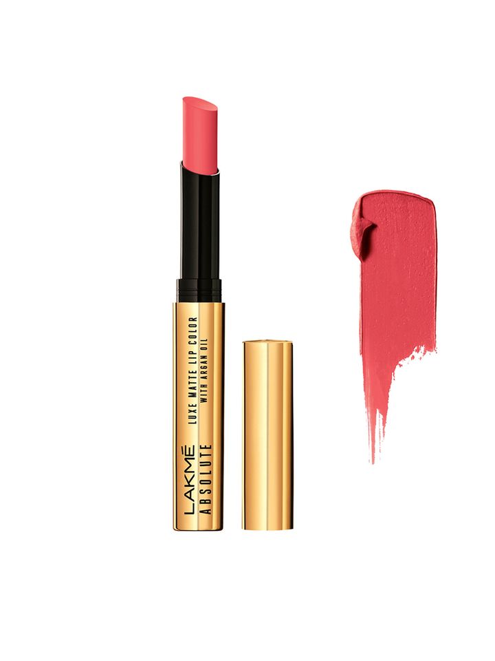 Buy Lakme Absolute Dewy Spring Luxe Matte Lip Color With Argan Oil Lipstick For Women 2029022 Myntra Cons of lakme absolute crème lipstick sheer berry: lakme absolute dewy spring luxe matte lip color with argan oil