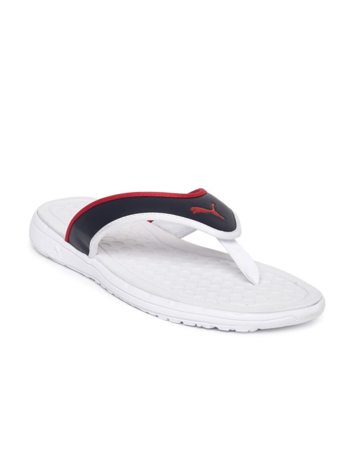 Puma Men Navy White Lycus Flip Flops