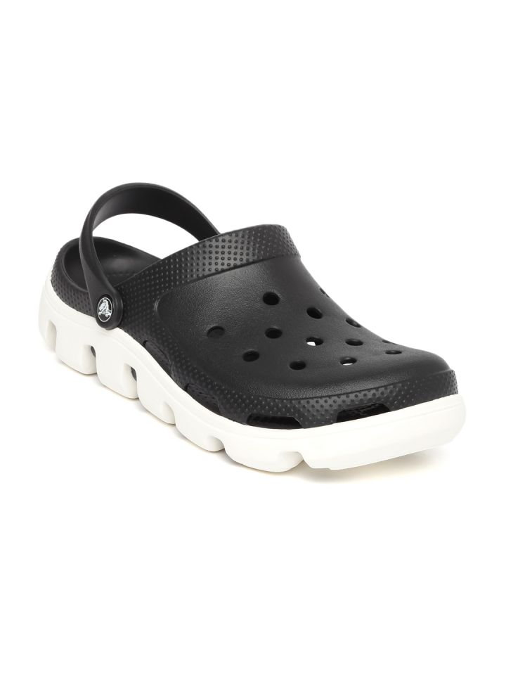 Buy Crocs Unisex Black Duet Sport Clogs - Flip Flops for Unisex 2033175 |  Myntra