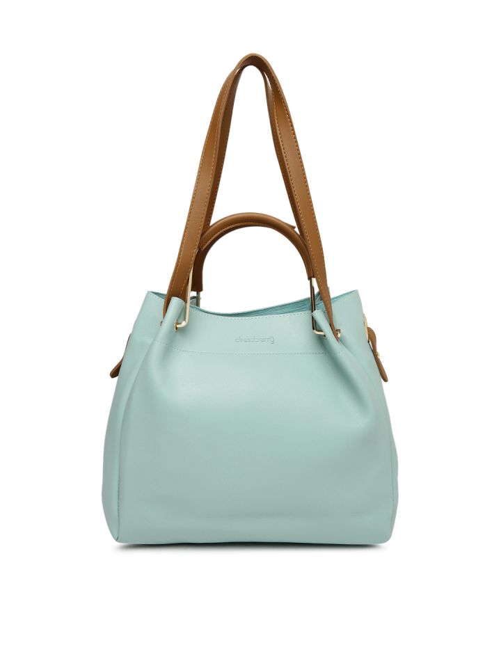Buy DressBerry Blue Solid Shoulder Bag Handbags for Women