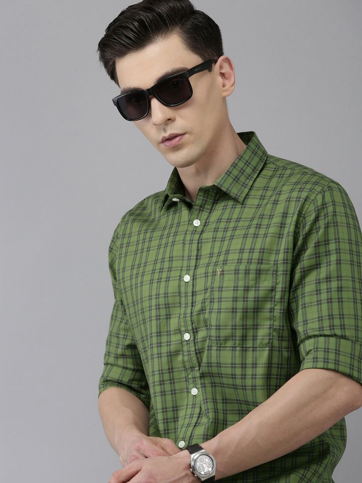 Van heusen sport cheap men's checkered casual shirt