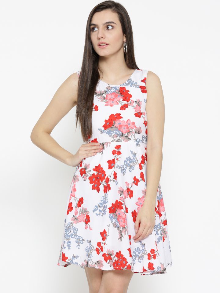 Buy > floral flare dress > in stock